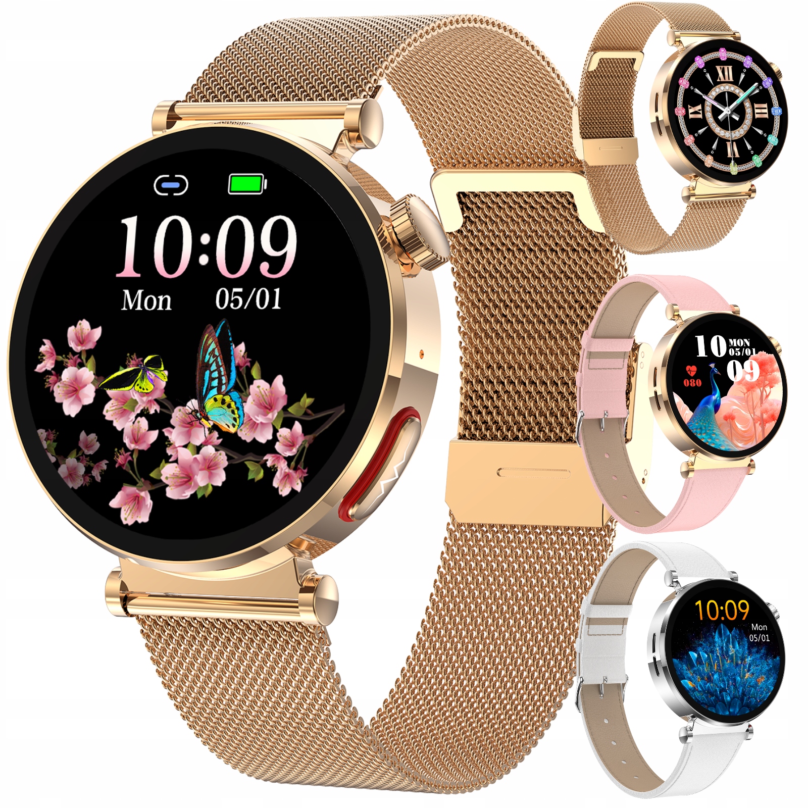 Angelo Watches Smartwatch Smartwatch pre ženy ECG SUGAR MEASUREMENT AT490 + 6 ďalších produktov